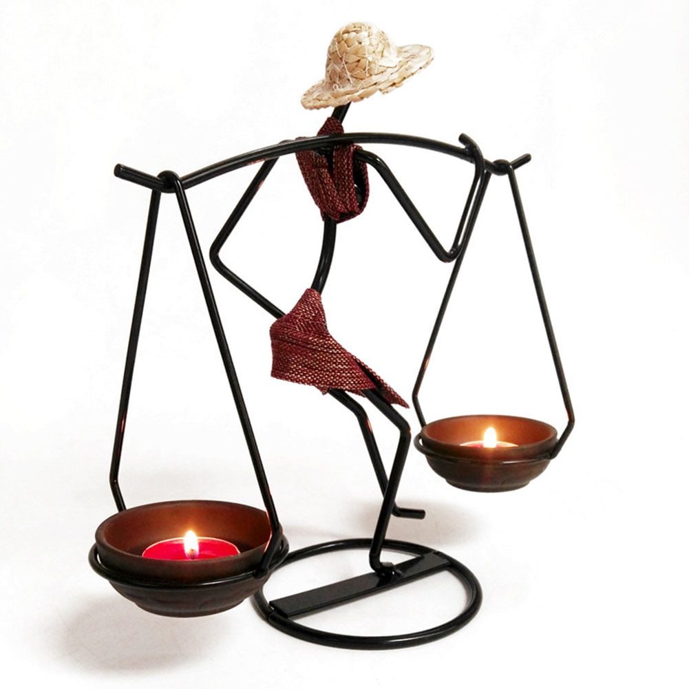 Creative Iron Candle Holder