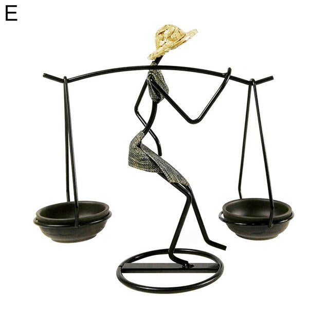 Creative Iron Candle Holder