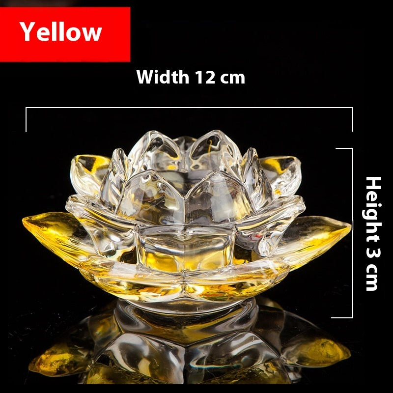 Glass Lotus Tealight Holders