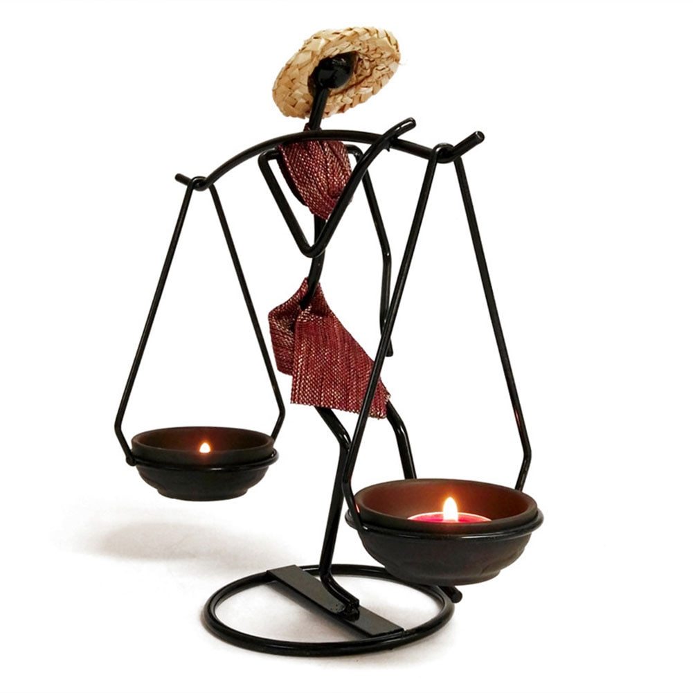 Creative Iron Candle Holder