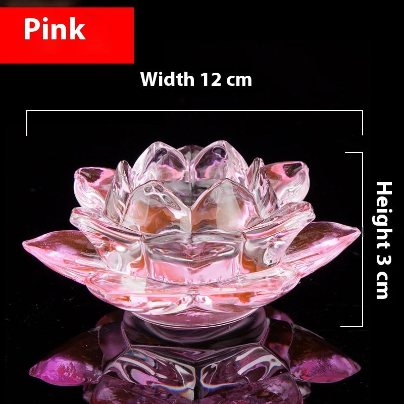 Glass Lotus Tealight Holders