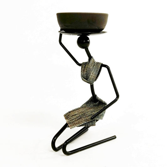 Iron candle holder