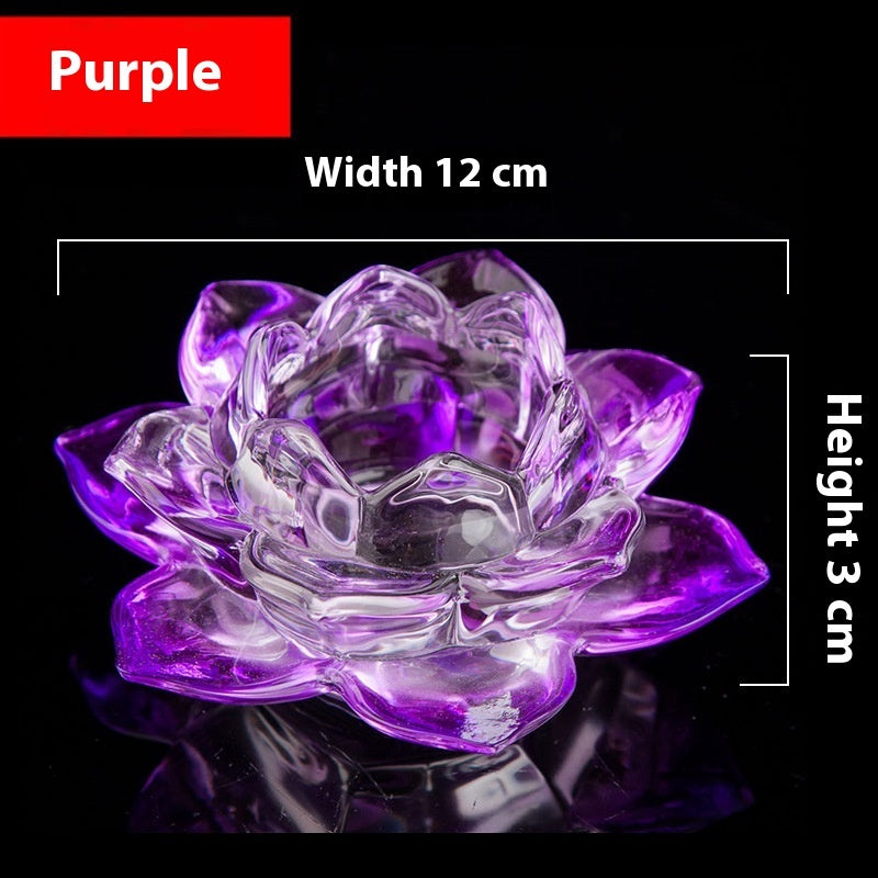 Glass Lotus Tealight Holders