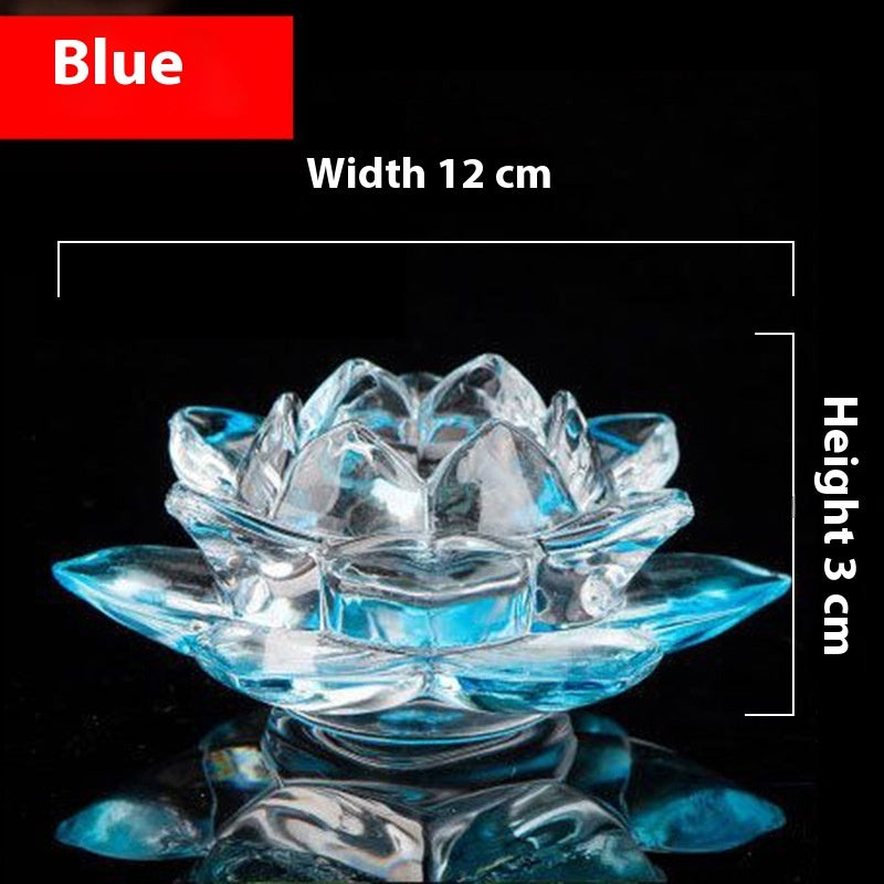 Glass Lotus Tealight Holders