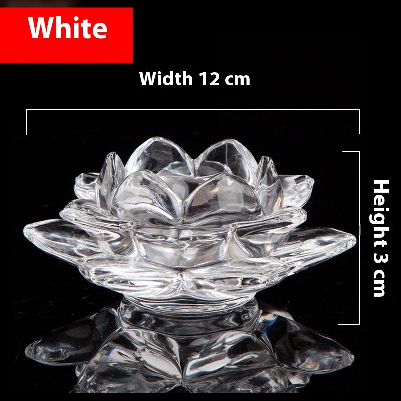 Glass Lotus Tealight Holders